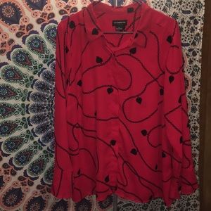 Liz Claiborne Career Heart Blouse